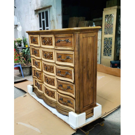 760127 : Tủ 15 Ngăn Kéo - Ngang 1m63